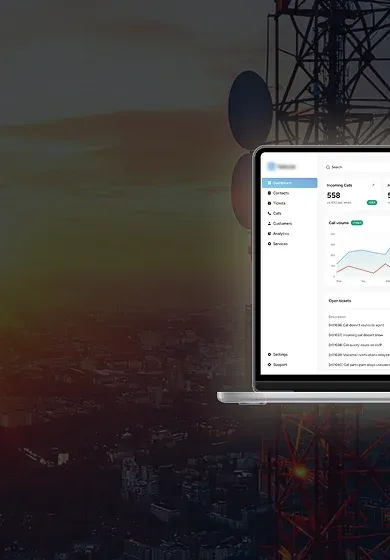 Custom AI call center software for Telecom