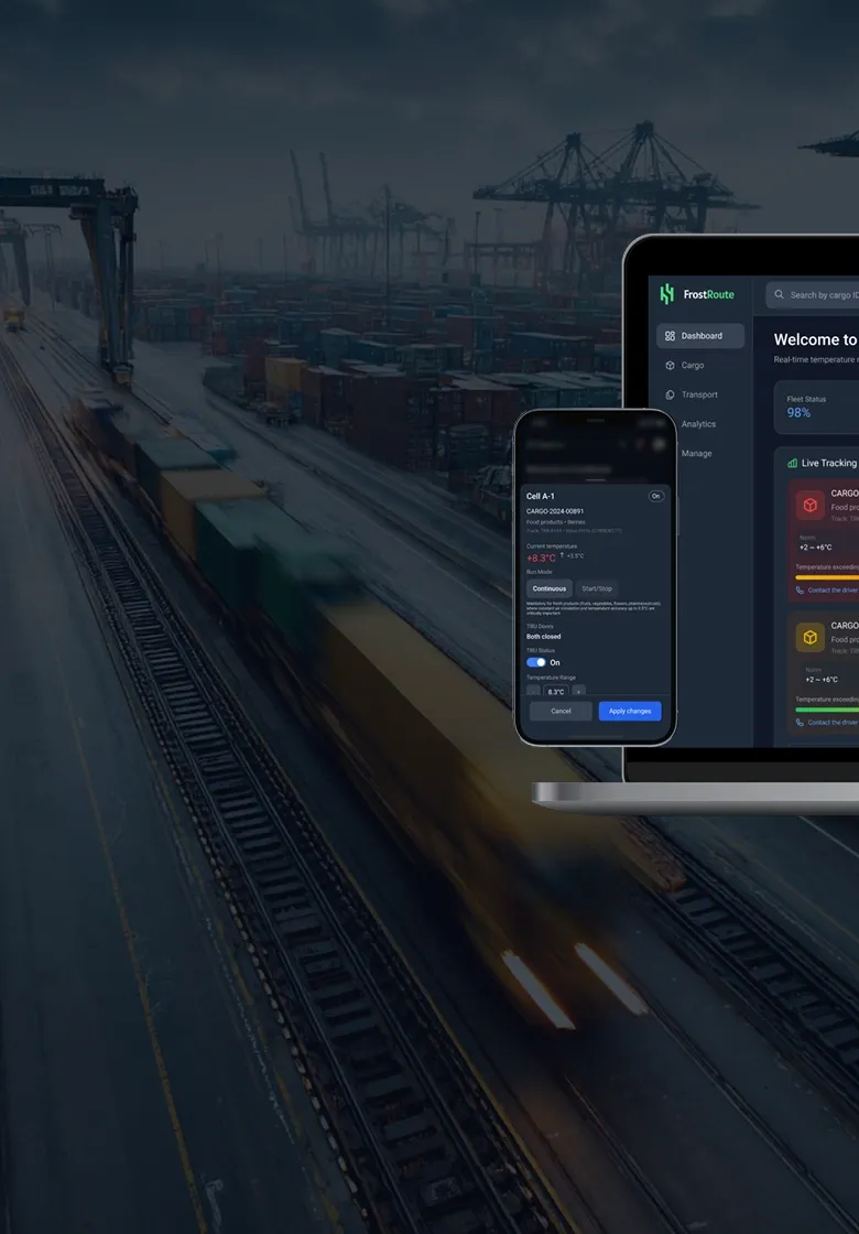 Custom IoT software for perishable goods logistics