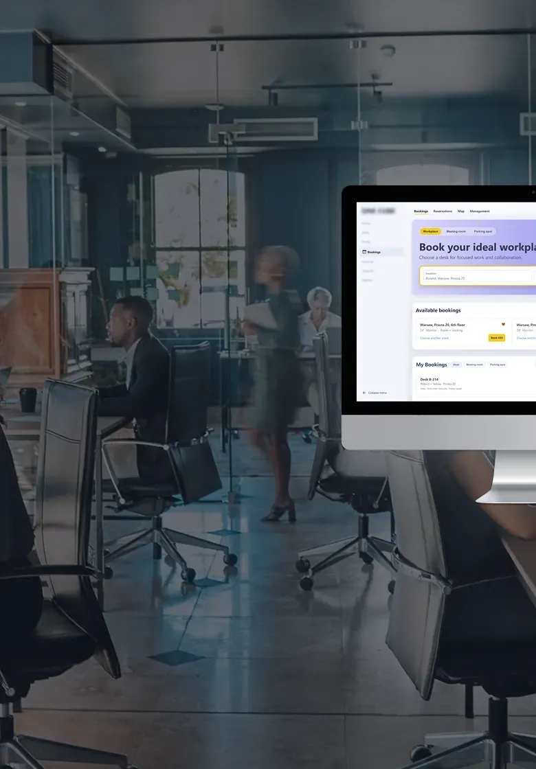 Desk booking platform for office management